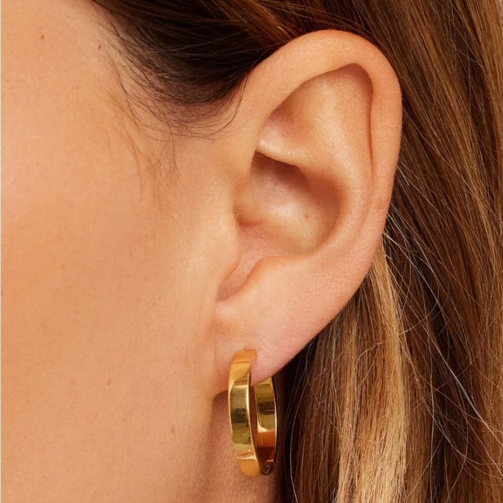 Gorjana Rose Hoops Gold